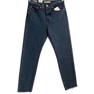 Levi’s Premium Jeans Women Size 27 Blue High Rise Wedgie Button Fly Waterless